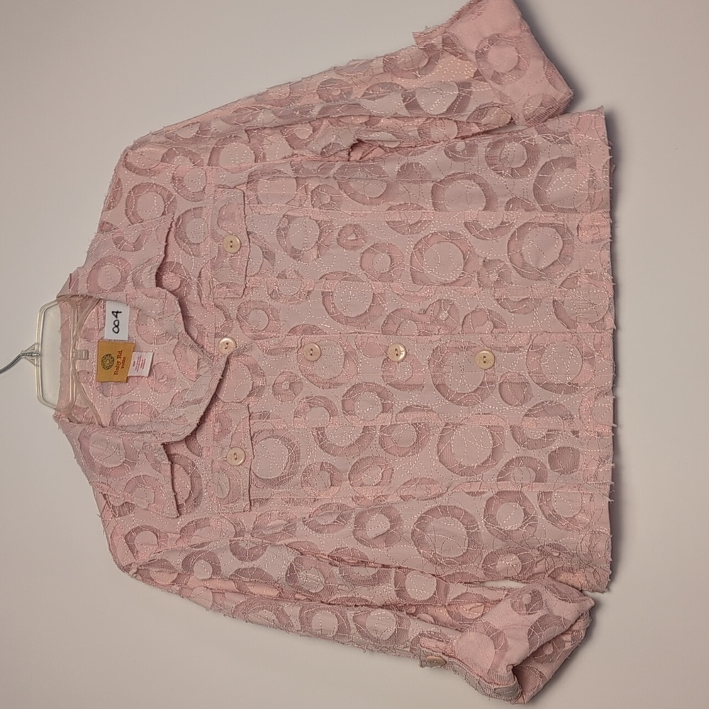 Ruby Rd. Light Pink Textured Blazer/Jacket - image 1